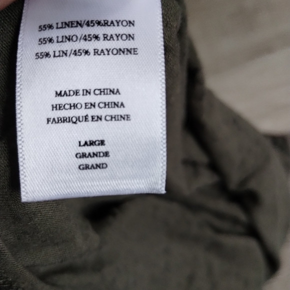 Rails Olive Spotted Long Sleeve Top Large - Picture 2 of 5